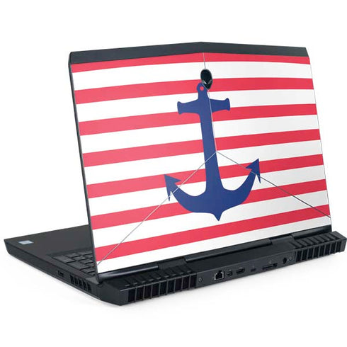 Nautical Stripes Dell Alienware Skin